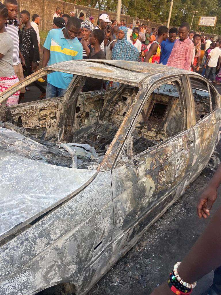 Explosion at Bai Bureh Road, Wellington   as at 10:55AM  92 injured and receiving care at various hospitals (48 Connaught, 6 Choithrams, 20 34 Military, 18 @ Emergency).  94 confimed dead at Connaught Mortuary; potentially 4 corpses still at scene. 